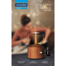 Davy Mist | Diffuseur d’huiles essentielles en bois naturel – Lanaform