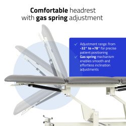 Table de thérapie hydraulique Ultima H3 – Habys – 3 segments, revêtement PVC, CE médical