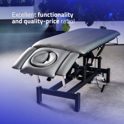 Table de massage électrique Fortis 4 ERGO – Hauteur réglable, accoudoirs ajustables, coussin facial – 200 kg max