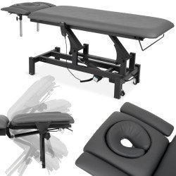 Table de massage électrique Fortis 4 ERGO – Hauteur réglable, accoudoirs ajustables, coussin facial – 200 kg max