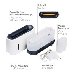 Diffuseur PROMED AL-240 FL – Ultrasonique, brume froide, LED multicolore – Aromathérapie – Garantie 2 ans