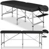 Table de massage Medmal Alu 60 – Aluminium – 60 cm – Vinyl Flex Noir – Habys