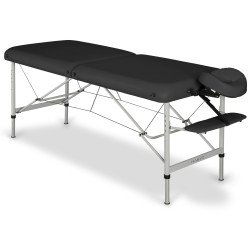 Table de massage Panda Alu 60 – Aluminium – 60 cm – Vinyl Flex Gris – Habys