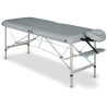 Table de massage Panda Alu 60 – Aluminium – 60 cm – Vinyl Flex Gris – Habys