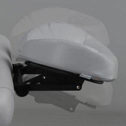 Table de massage Panda Alu 60 – Aluminium – 60 cm – Vinyl Flex Gris – Habys