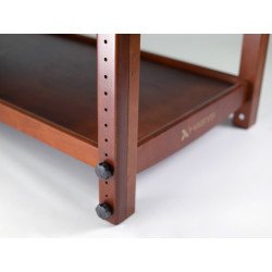 Canapé de massage en bois Nova Dark Wood K033 Beige – Élégant et robuste