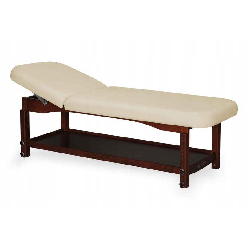 Canapé de massage en bois Nova Dark Wood K033 Beige – Élégant et robuste