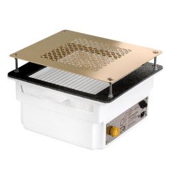 Collecteur de poussière intégré Teri Turbo Blanc – Aspirateur encastrable avec filtre HEPA