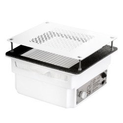 Collecteur de poussière intégré Teri Turbo Blanc – Aspirateur encastrable avec filtre HEPA